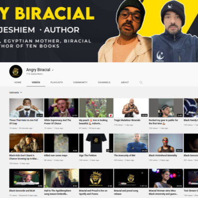Debunking Part Egyptian Arab/part ADOS Youtuber, Angry Biracial's anti-black bigotry on Youtube (aka Jesse Macbeth) episode artwork