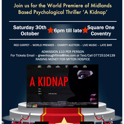 Cinematographer Paul Horton talks about our World Premiere of MIDLANDS based Thriller Feature A KIDNAP!