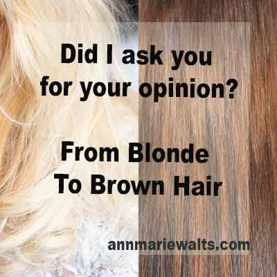  Going From Blonde To Brown & Unwanted Opinions - Guest Interview with Erica