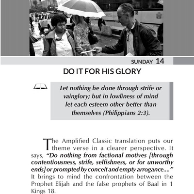 Do It For His Glory February 14th 2021 Rhapsody Of Realities Ep 154 By Diariesofagirlinlovewithjesus A Podcast On Anchor