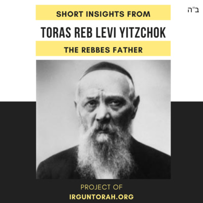 Parshas נח - Rabbi Dovid Dubov - From the Rebbe’s Father Reb Levi Yitzchok זצ״ל