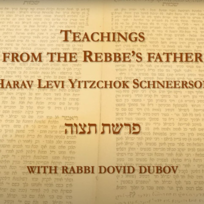 Parshas תצוה | From the Rebbe’s Father Reb Levi Yitzchok זצ״ל | Rabbi Dovid Dubov