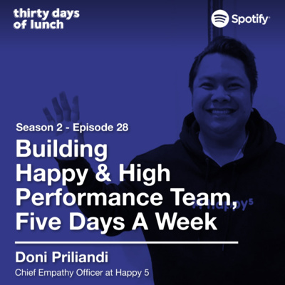 Lunch #58: Building Happy & High Performance Team, Five Days A Week! episode artwork