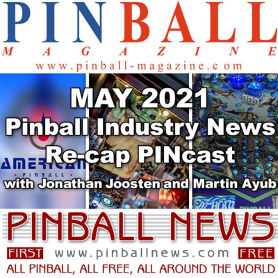 Pinball Magazine & Pinball News May 2021 recap PINcast 