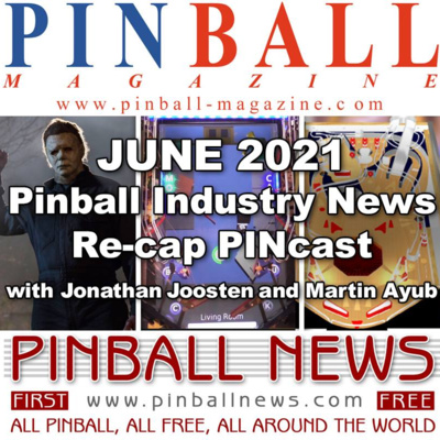 Pinball Magazine & Pinball News PINcast June 2021 recap