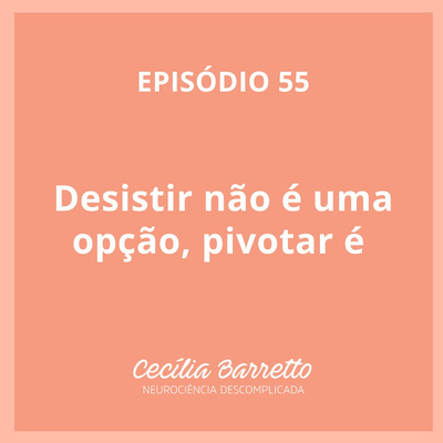 055 - Desistir não é uma opção, pivotar é 
