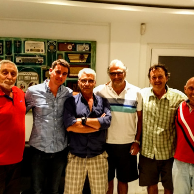 Pablo Moroni y fabricante de kayaks, gente del buchardo, Alejandro y Lucas Vico del barlovento