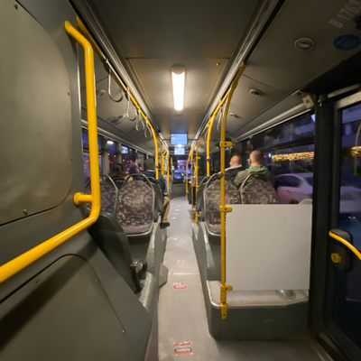 ASMR Public Transport - White Noise | Mercedes-Benz Conecto | Engine Sound for sleep