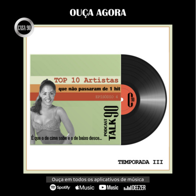 T03 Episódio 4: Top 10 Artistas com apenas 1 hit