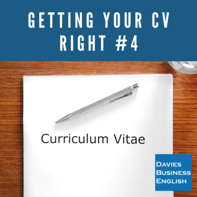 Getting your CV right #4
