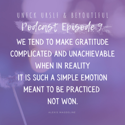 Episode 9 - Gratitude and grief 