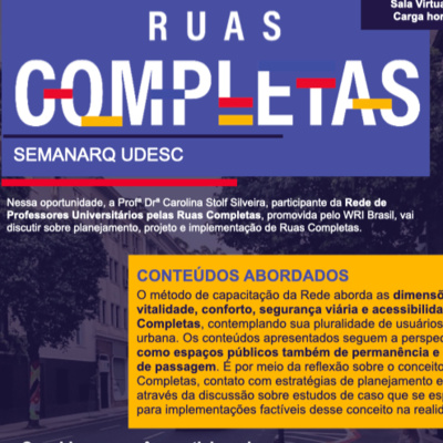 Citadinos em Debate em: RUAS COMPLETAS - INTRO