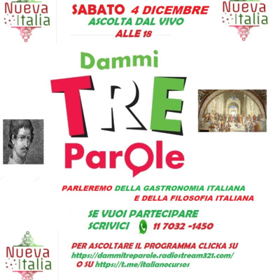 Dammi3Parole - filosofia e gastronomia italiana