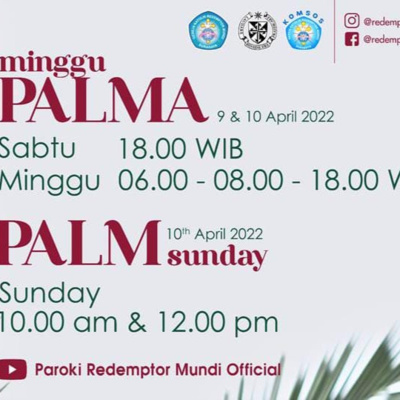 MISA MINGGU PALMA - 09 & 10 APRIL 2022 episode artwork