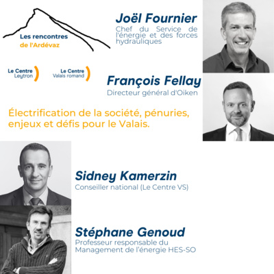 Rencontre de l'Ardève n°2 Electrification de la société, pénuries, enjeux et défis pour le Valais