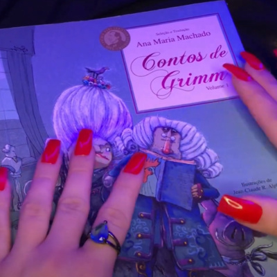 ASMR Brasil - Folheando Livro Contos de Grimm / Sons de Folhas