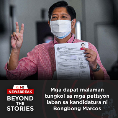 Mga dapat malaman tungkol sa petisyon laban sa kandidatura ni Bongbong Marcos