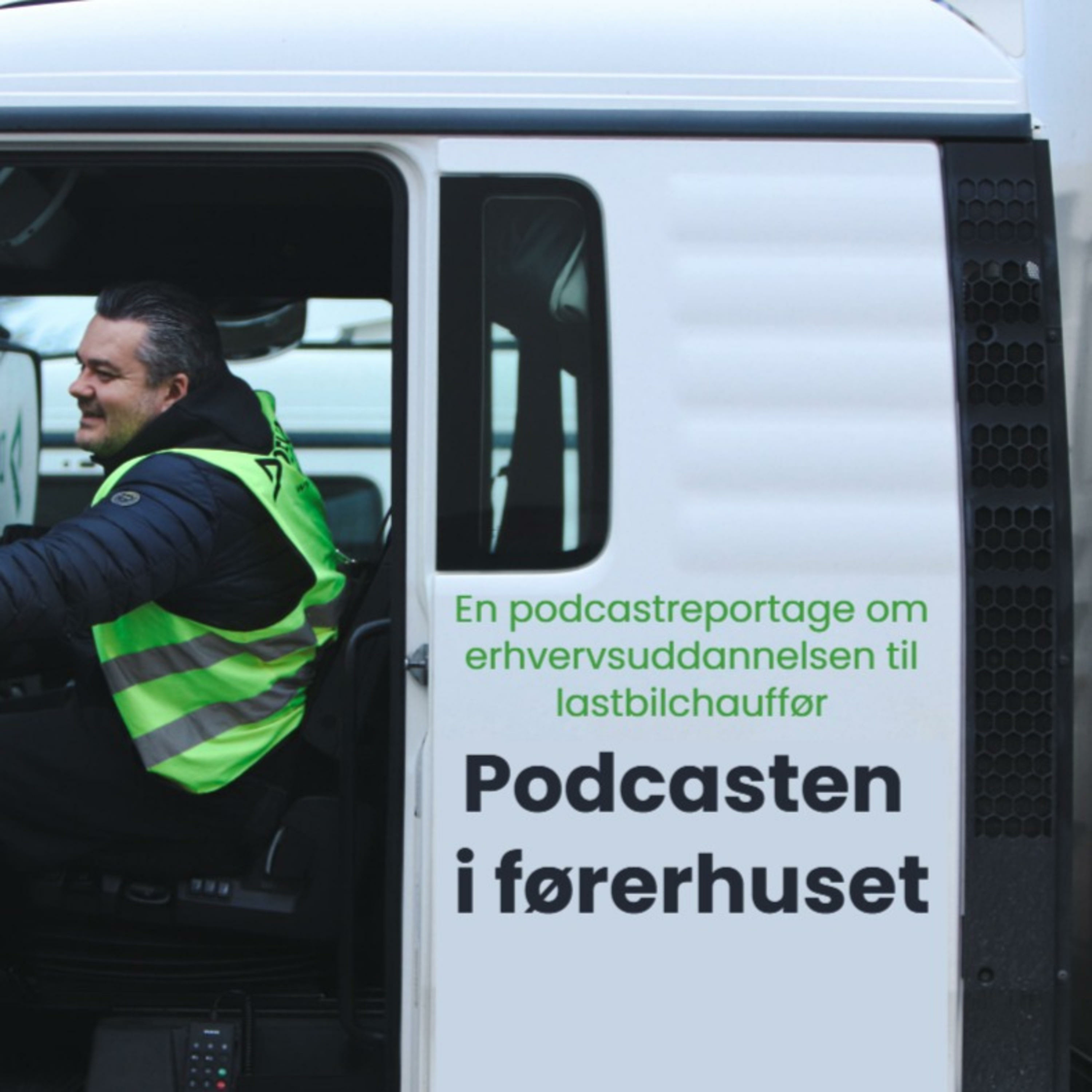 Podcasten i førerhuset af Karina Amalie Jensen