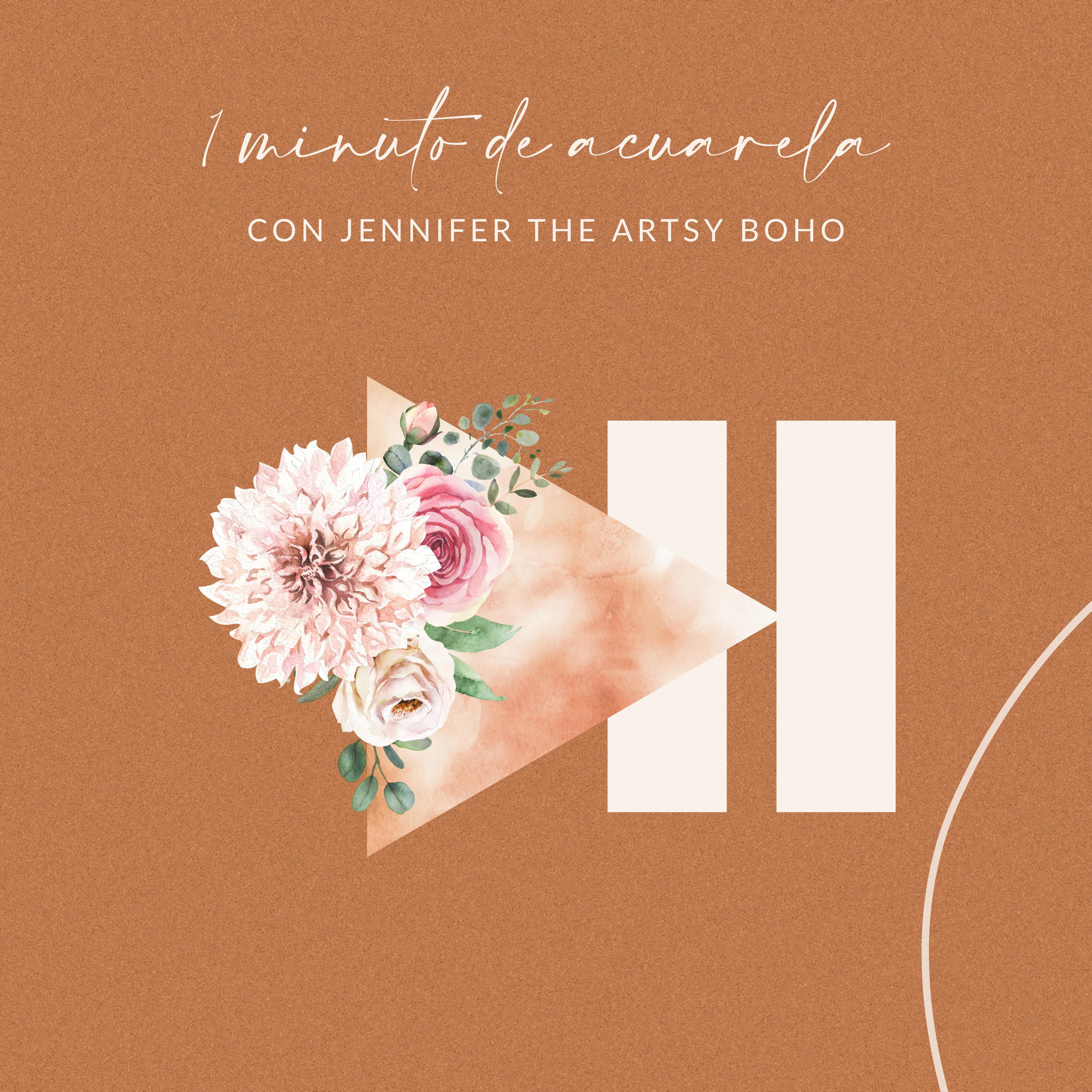 1 Minuto de Acuarela con The Artsy Boho