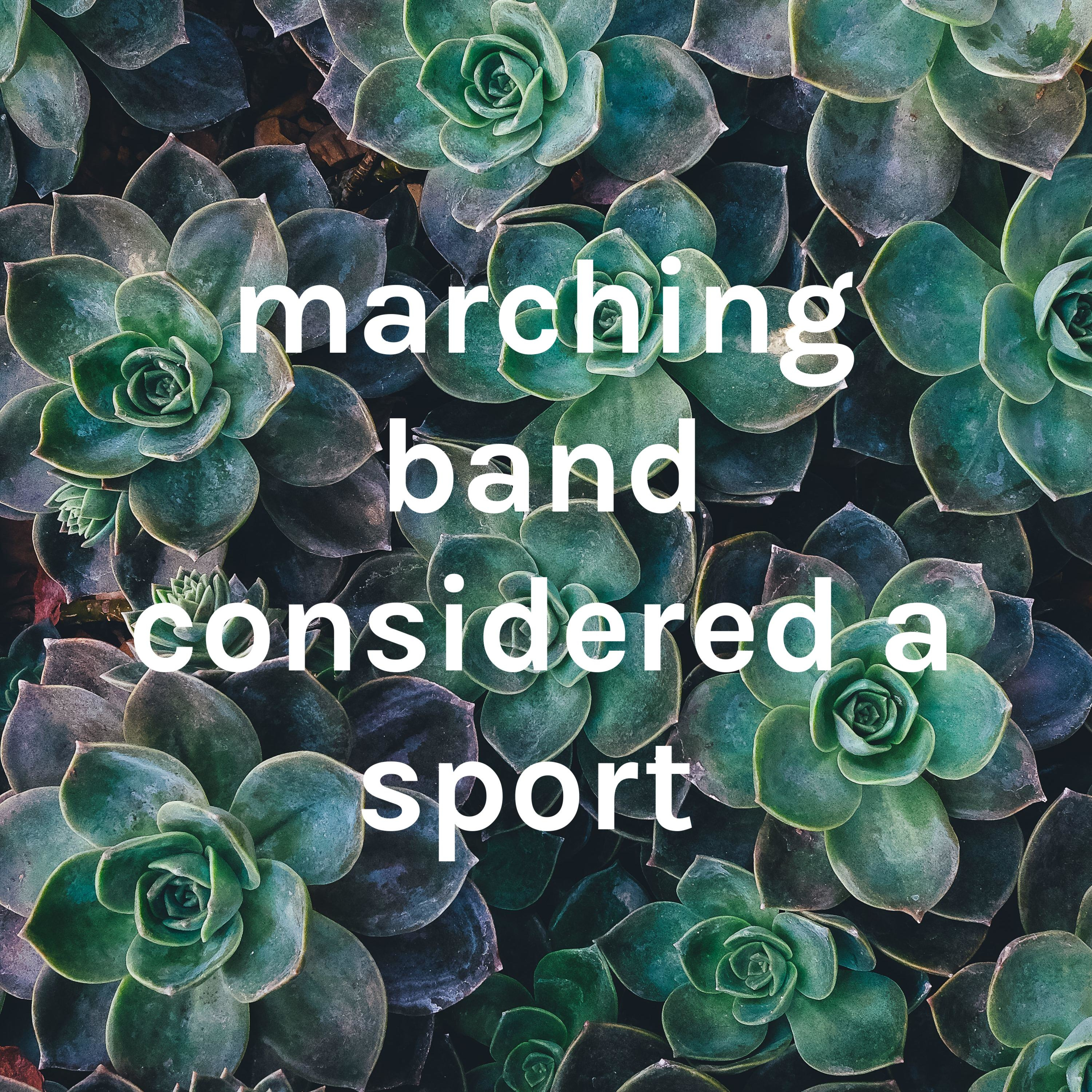 marching band considered a sport