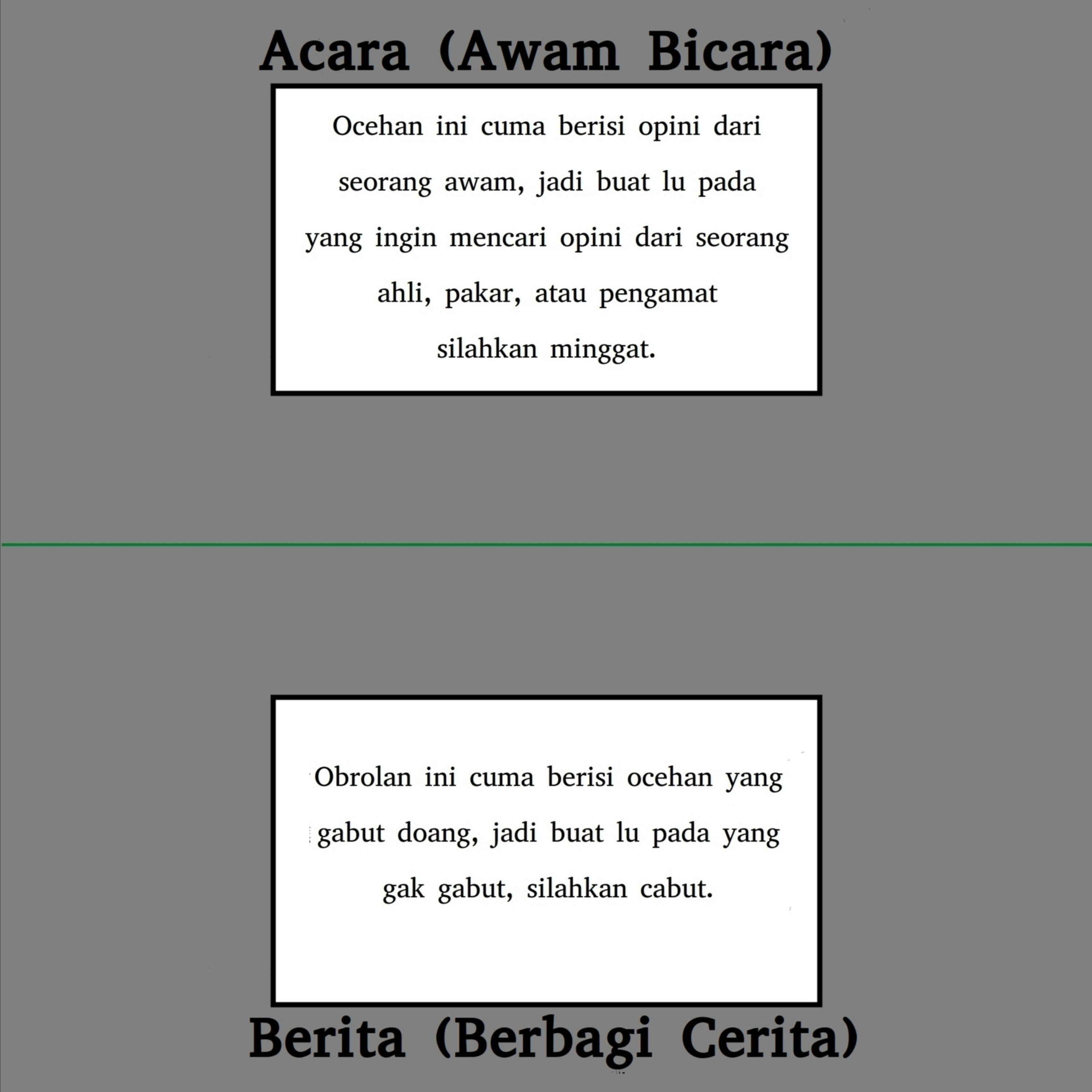 Acara - Berkabar