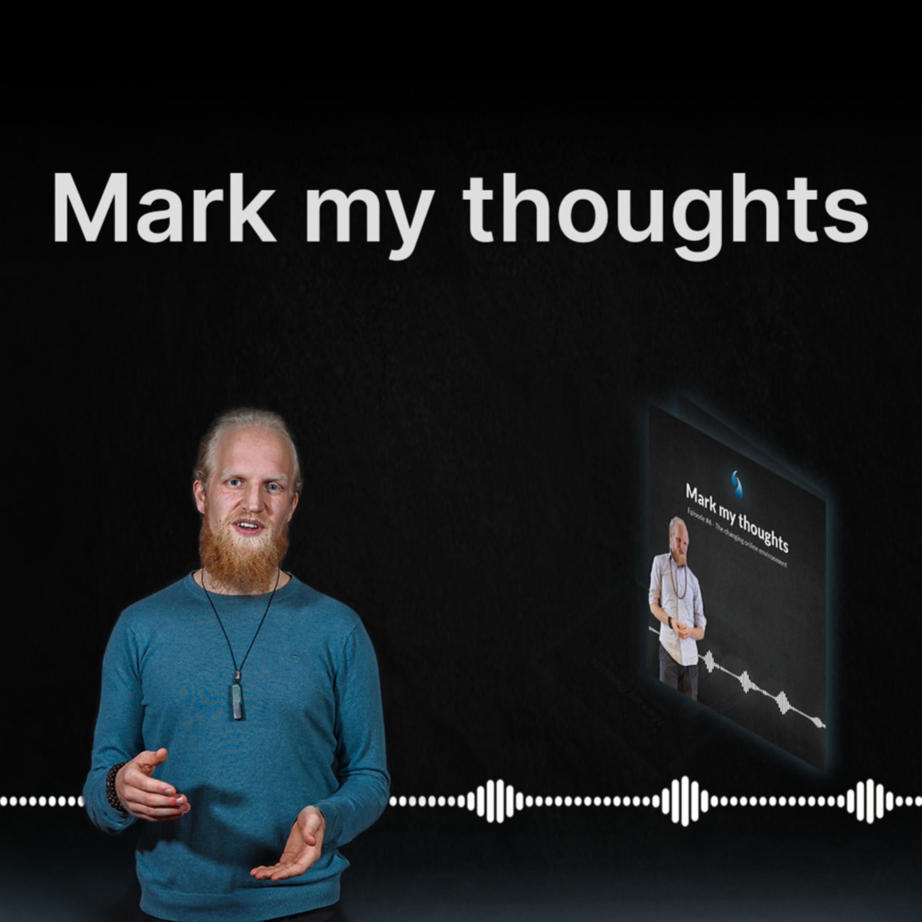 Mark my thoughts podcast artwork