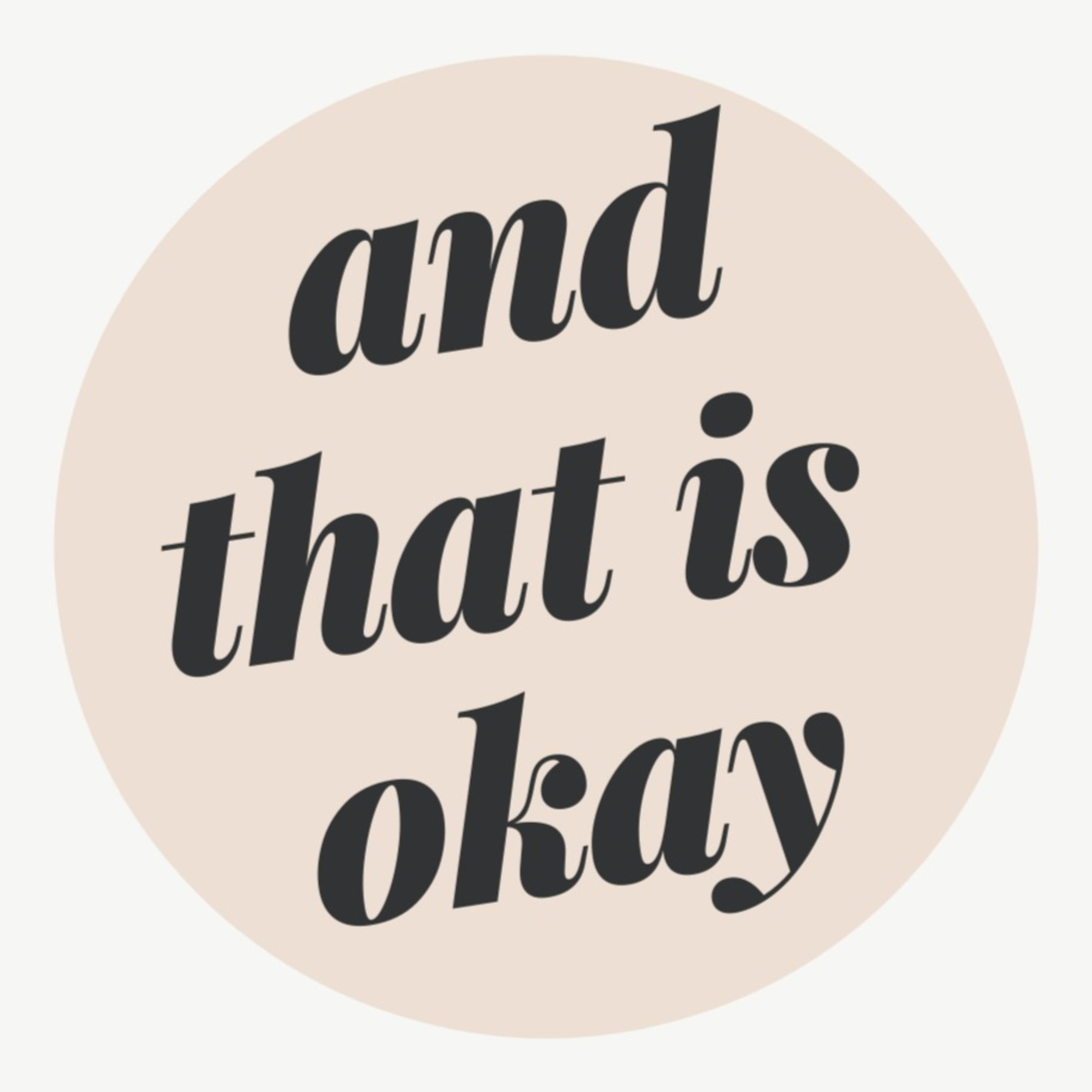 and that is okay. cover art