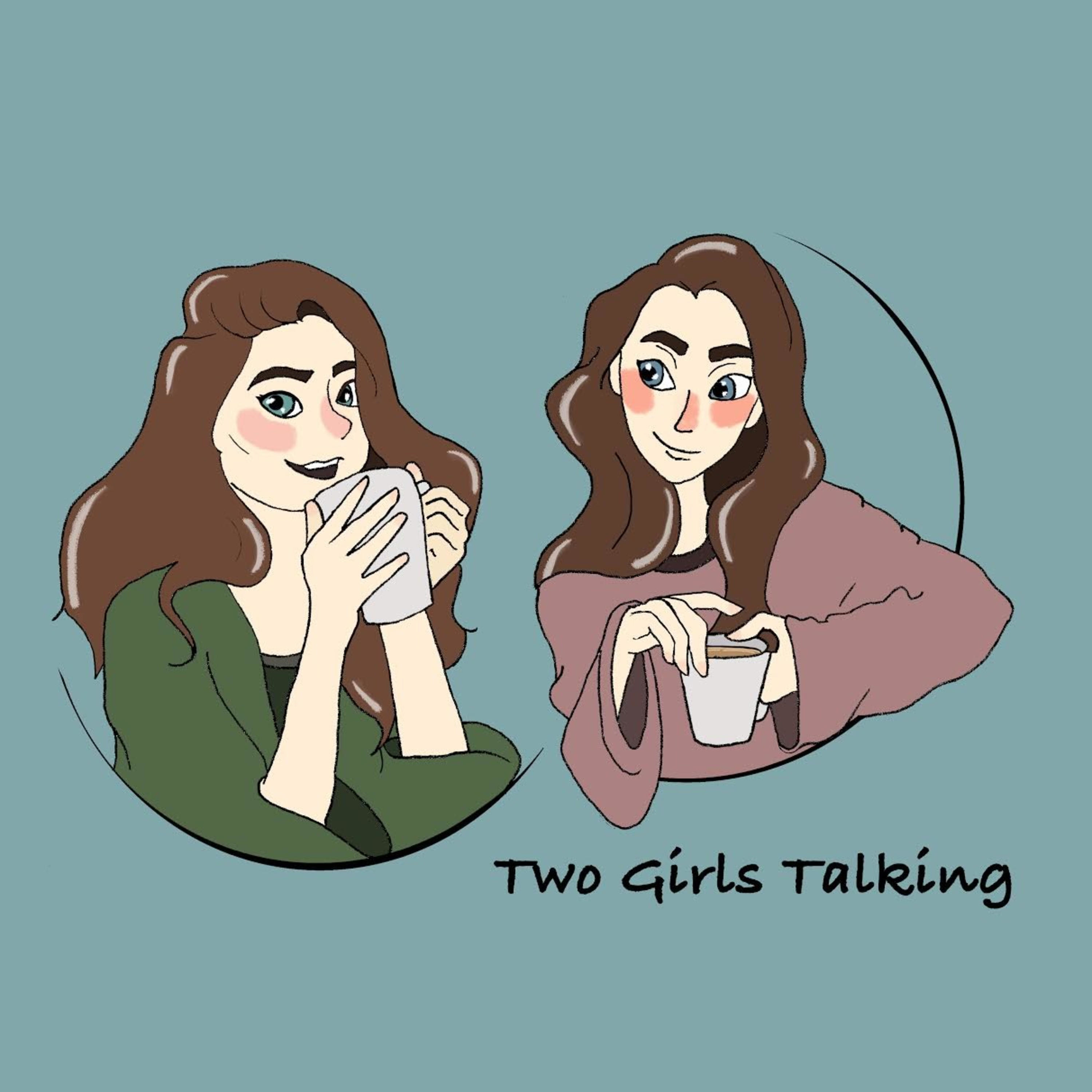 Two Girls Talking