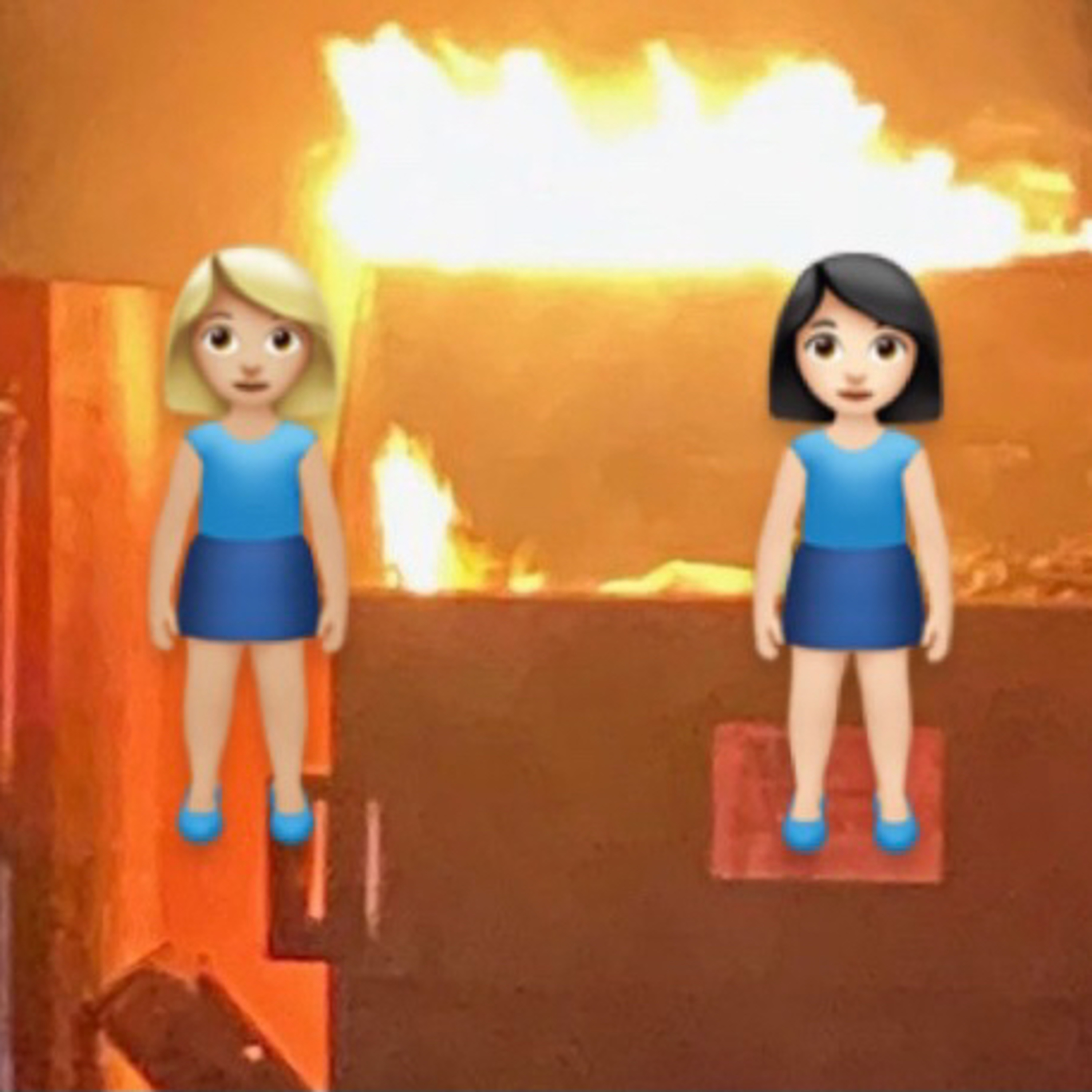 Emily and Nicole from High School