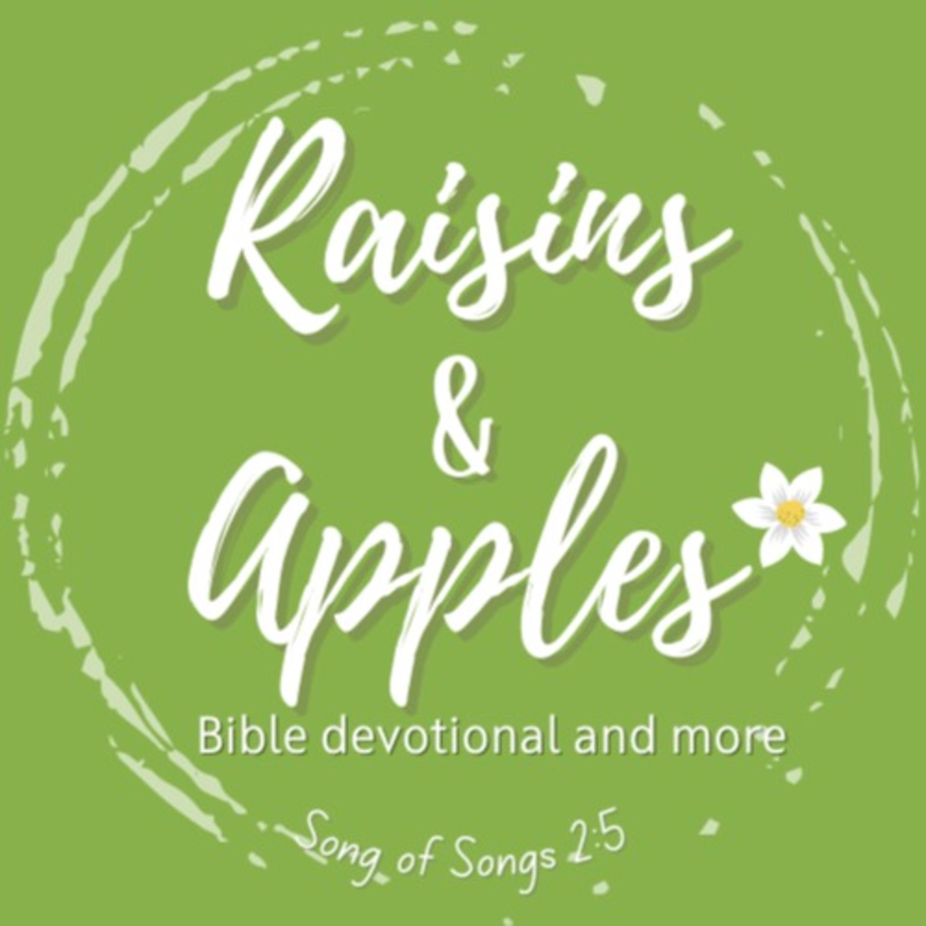 Raisins & Apples Bible devotional & more podcast artwork