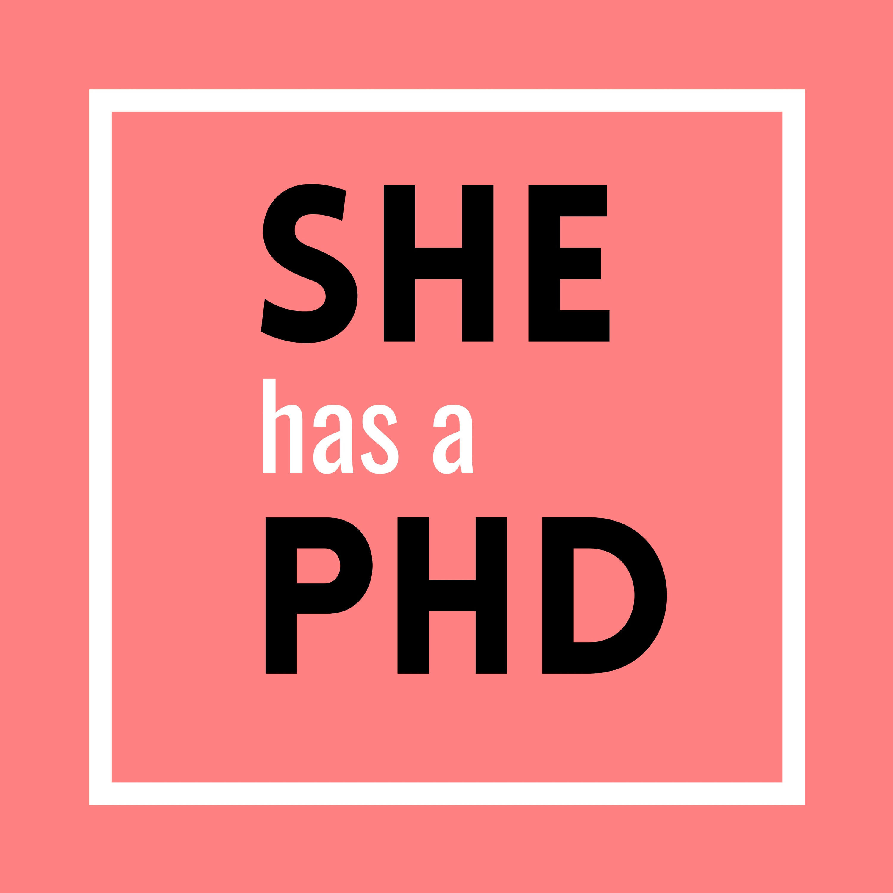 She has a PhD cover art