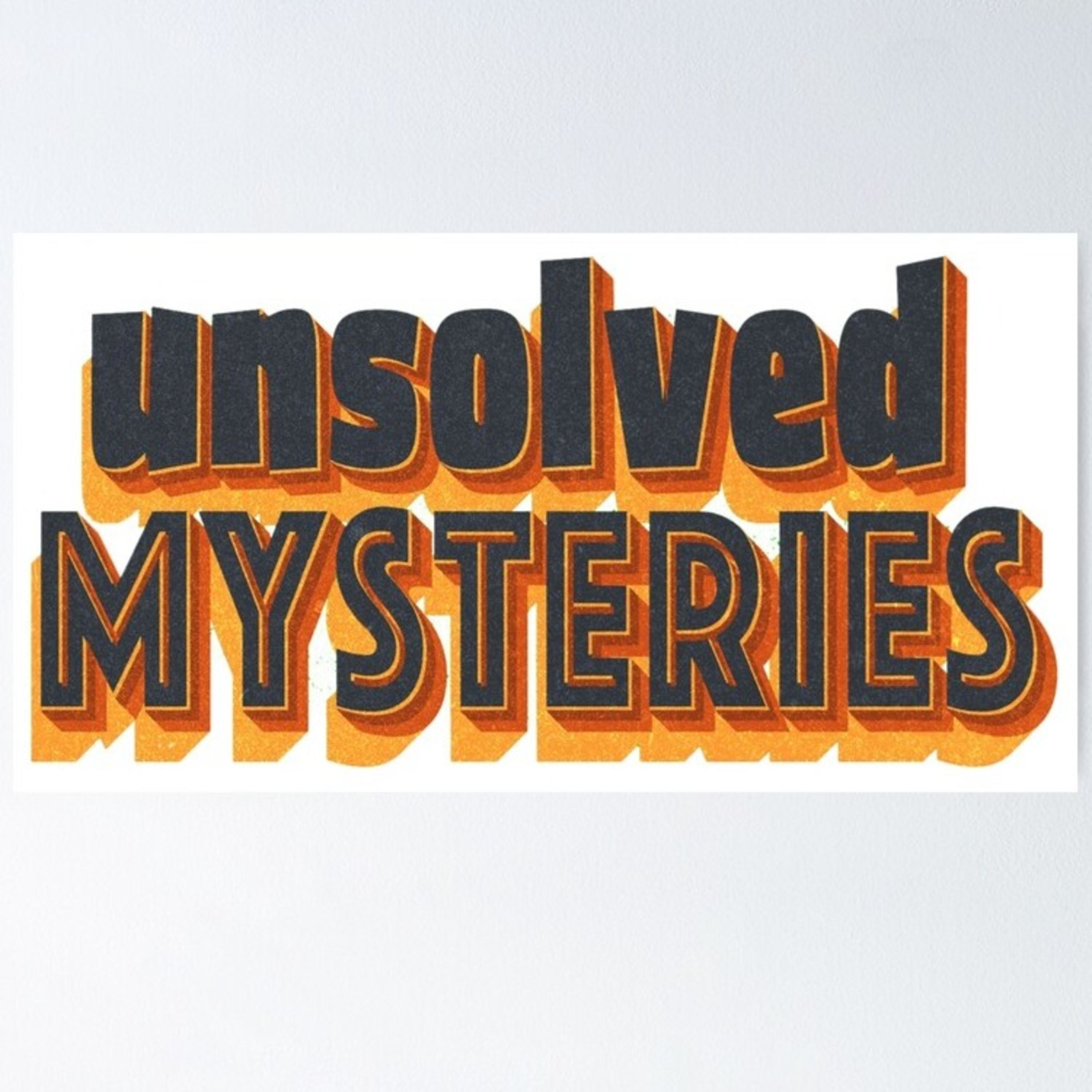 Unsolved mysteries podcast artwork