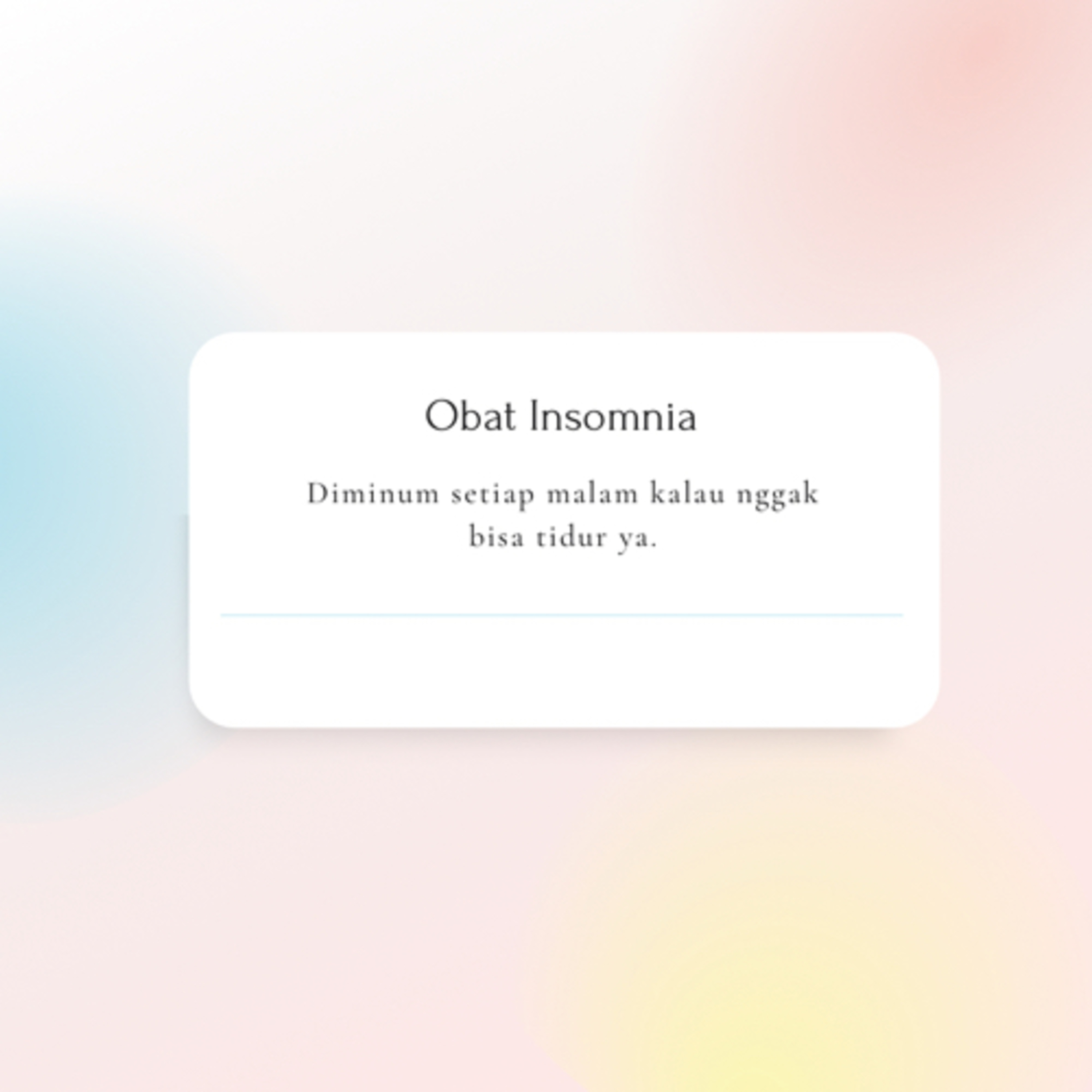 Obat Insomnia