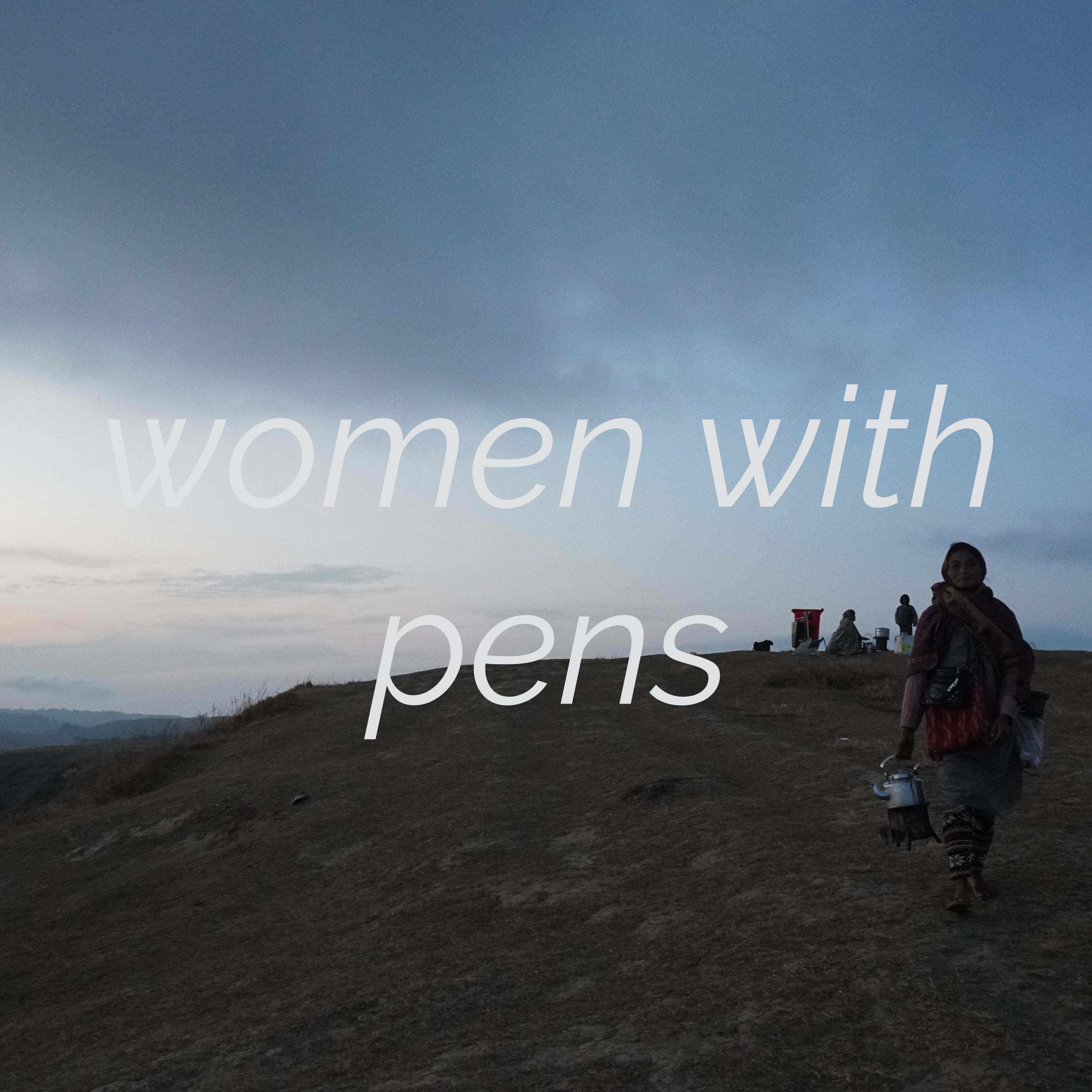 women with pens