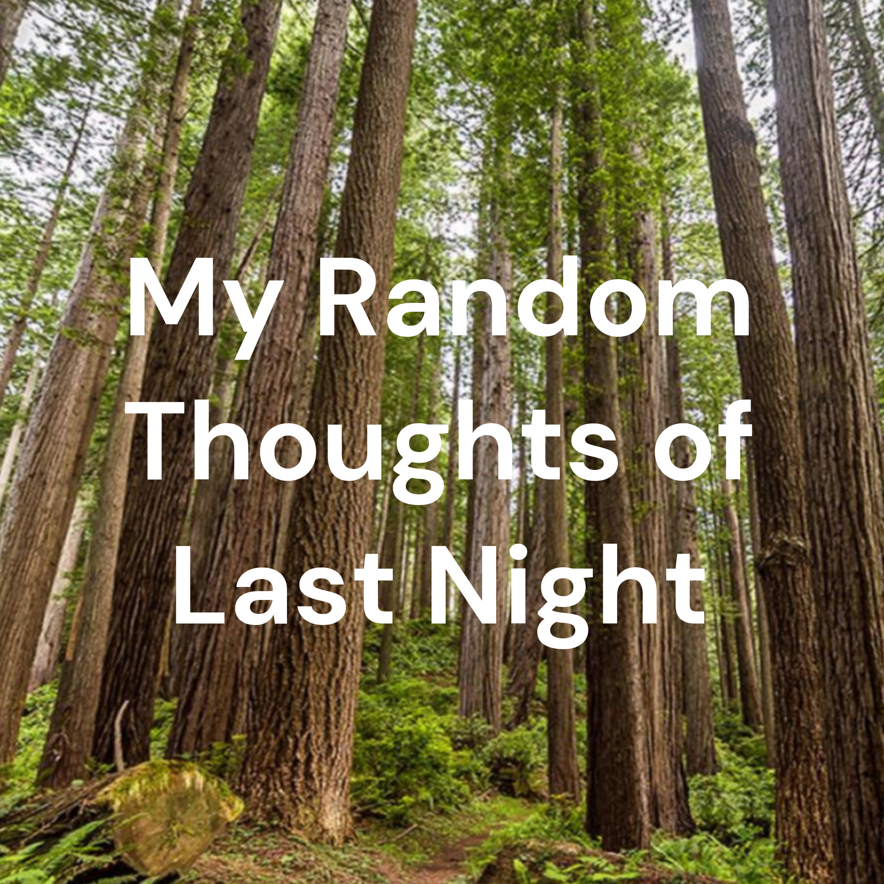 My Random Thoughts of Last Night