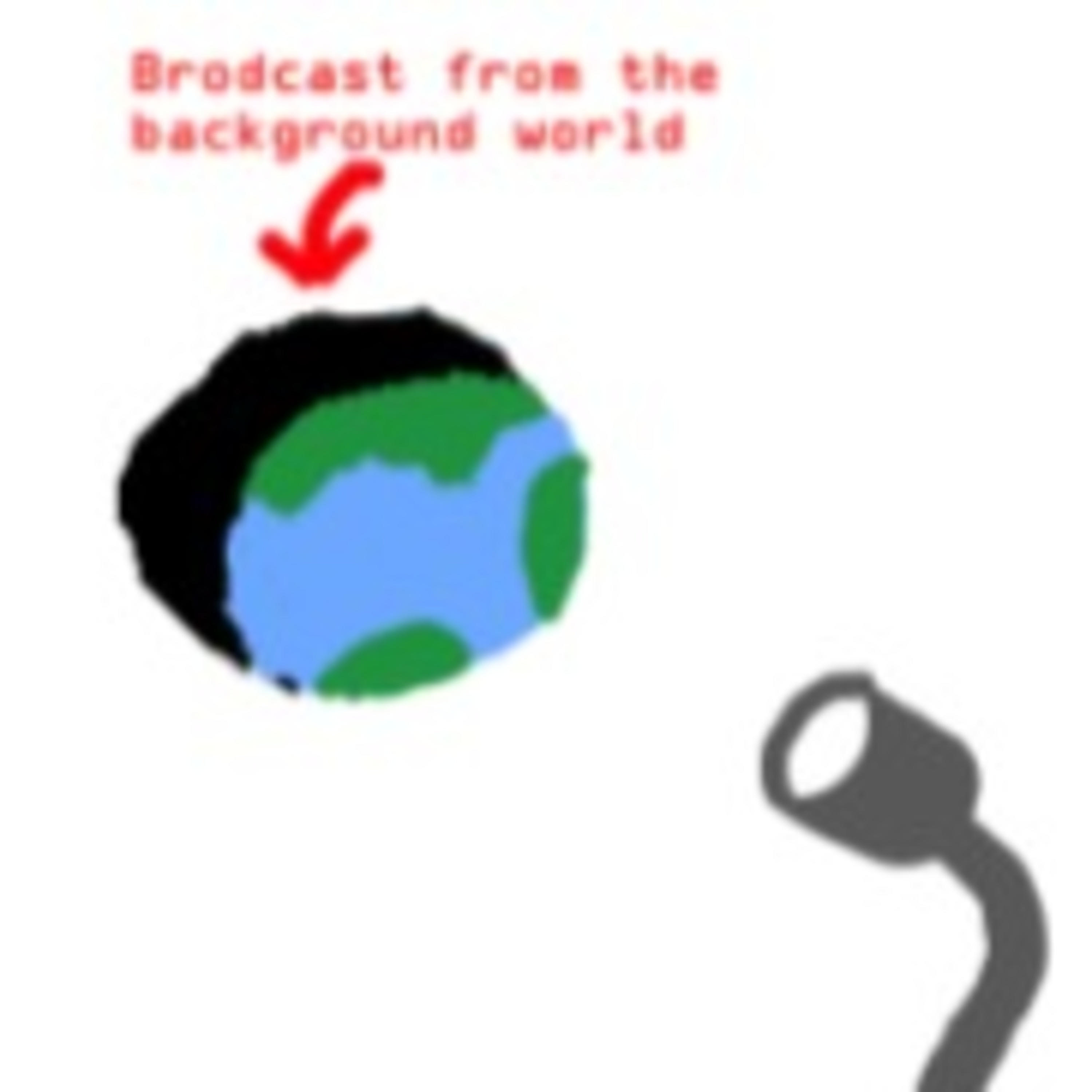 broadcast from the background world 