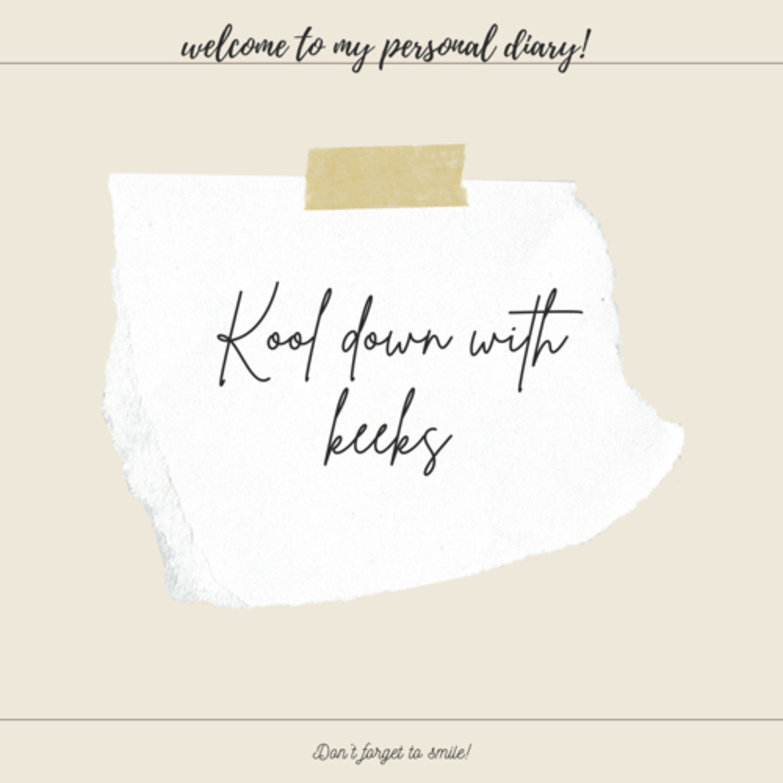 Kool down with Keeks cover art