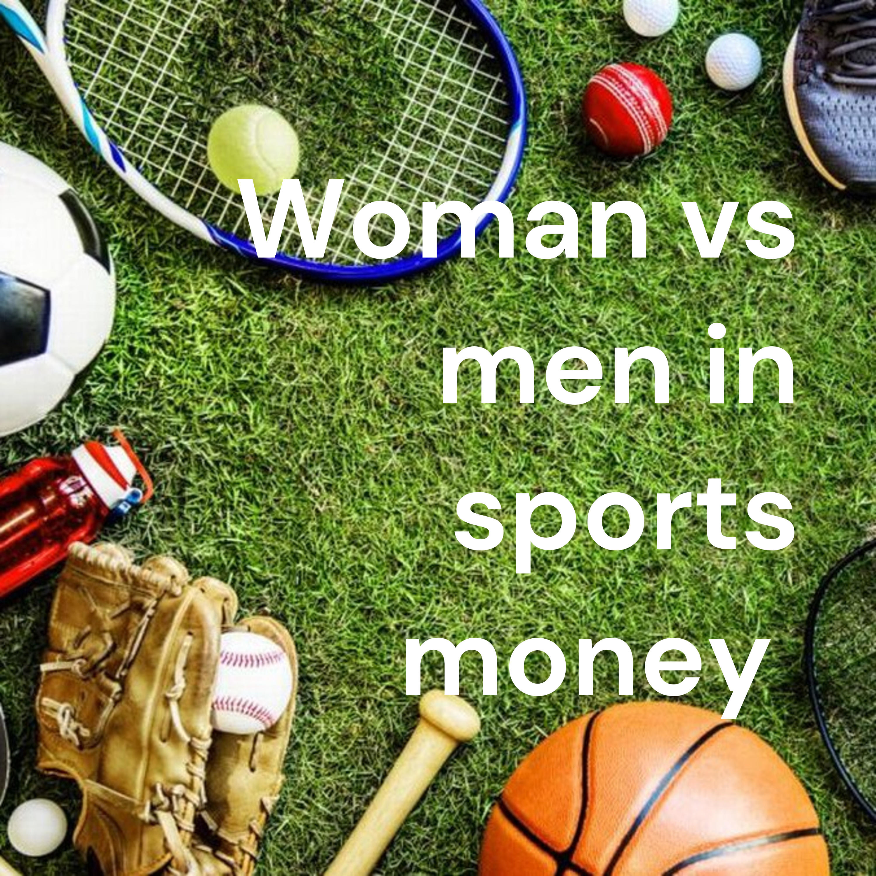 Woman vs men in sports money cover art
