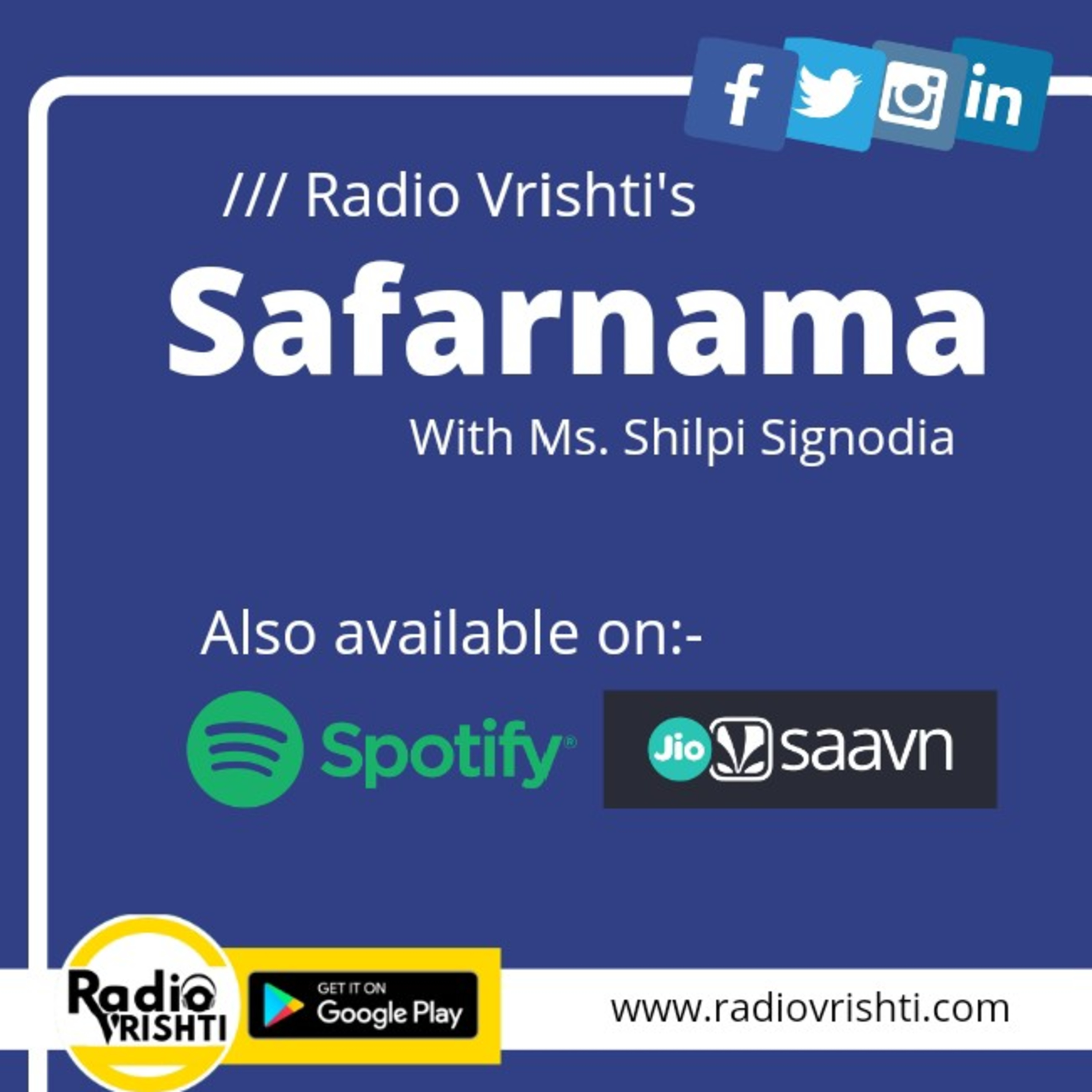 Safarnama With Shilpi Signodia