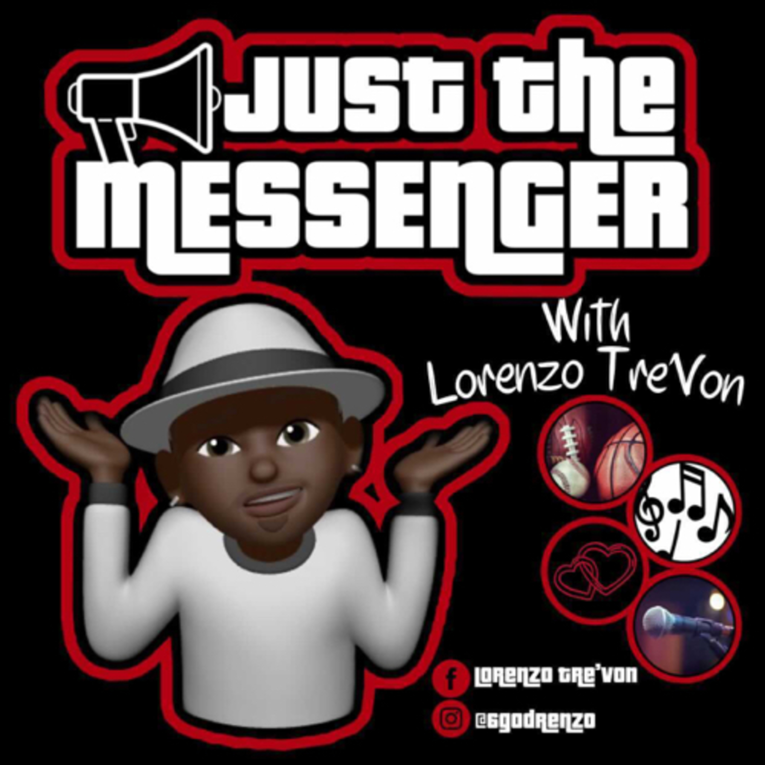 “I’m Just The Messenger!!” podcast artwork