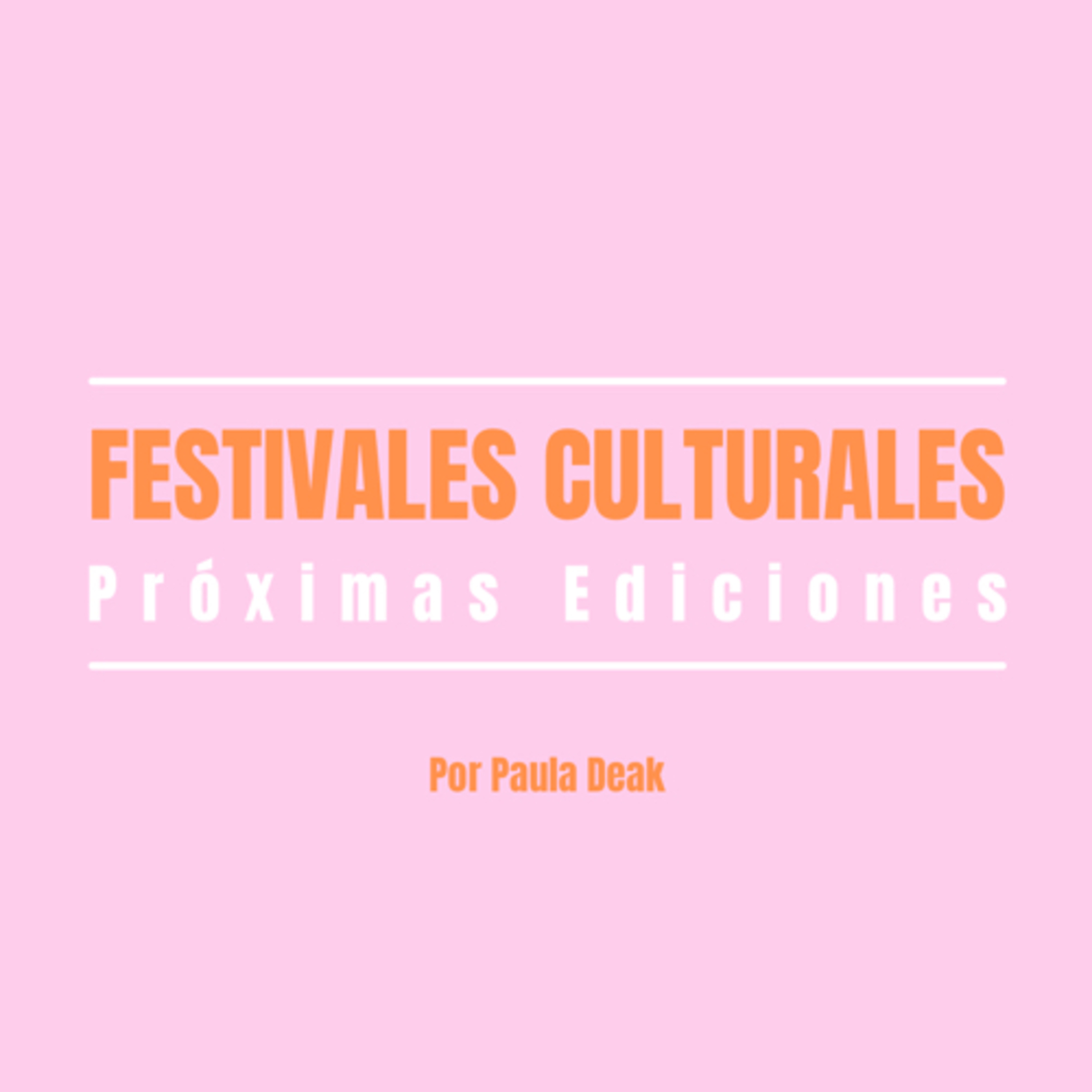 Festivales Culturales