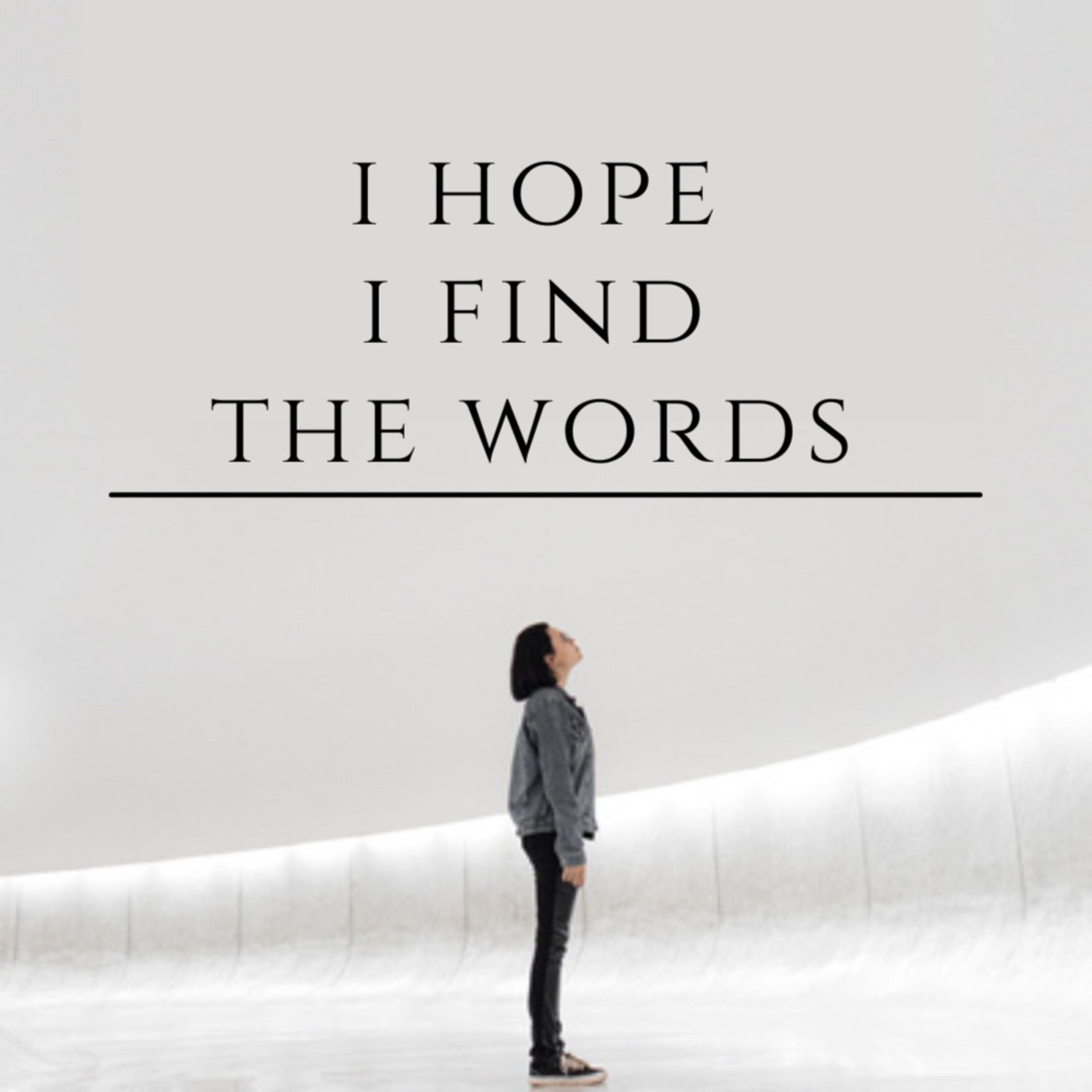 I Hope I Find The Words