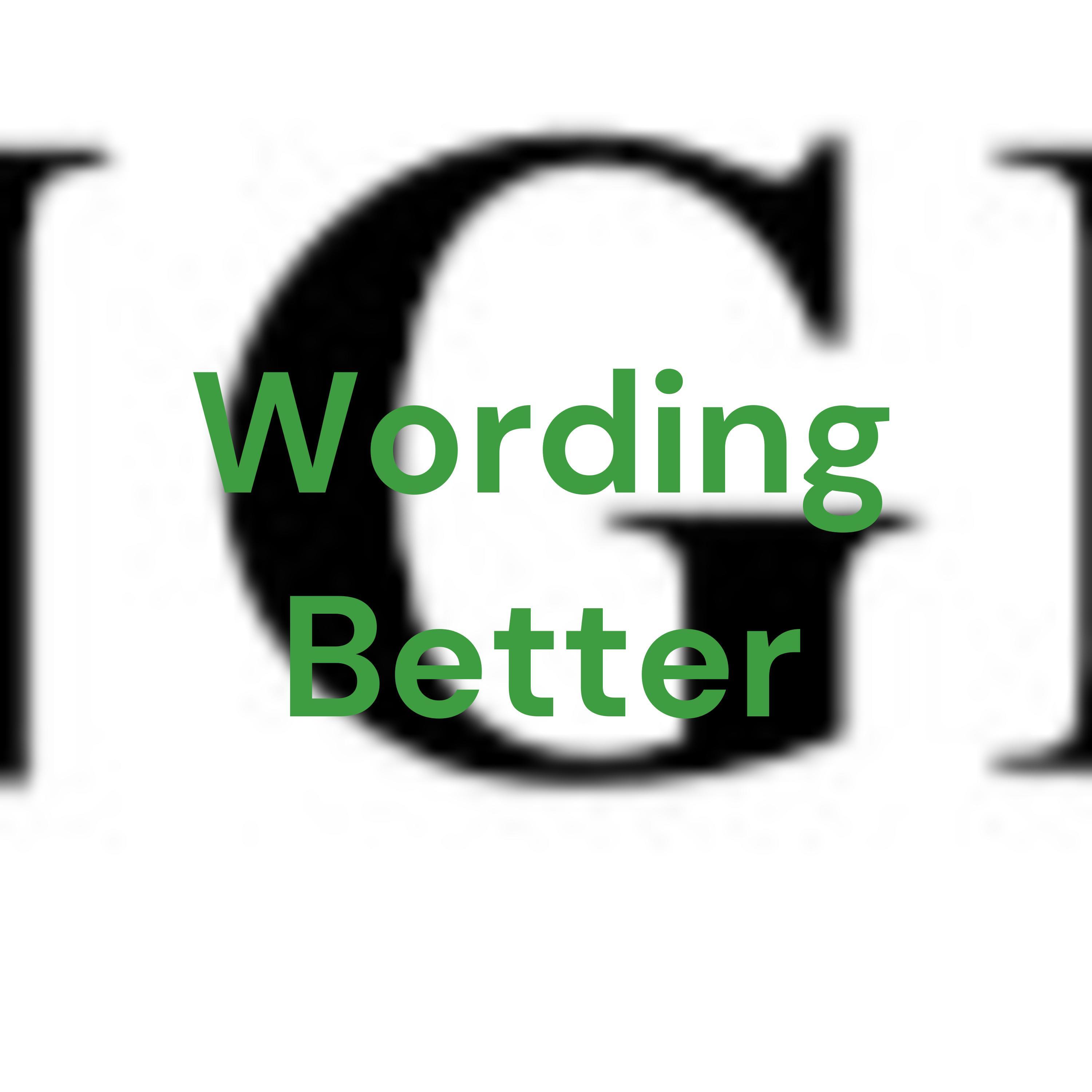 Wording Better podcast artwork