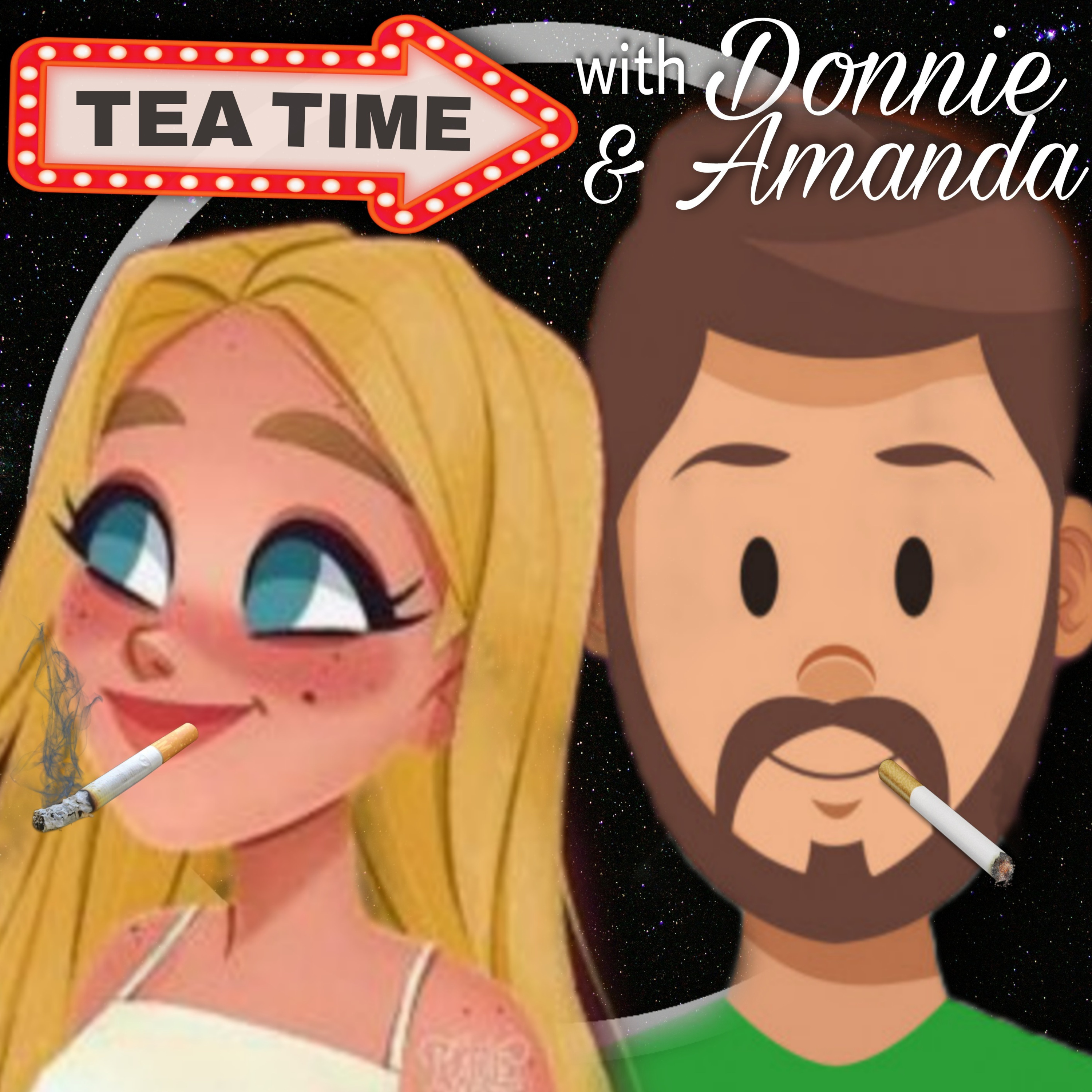 Tea Time with Donnie & Amanda podcast artwork