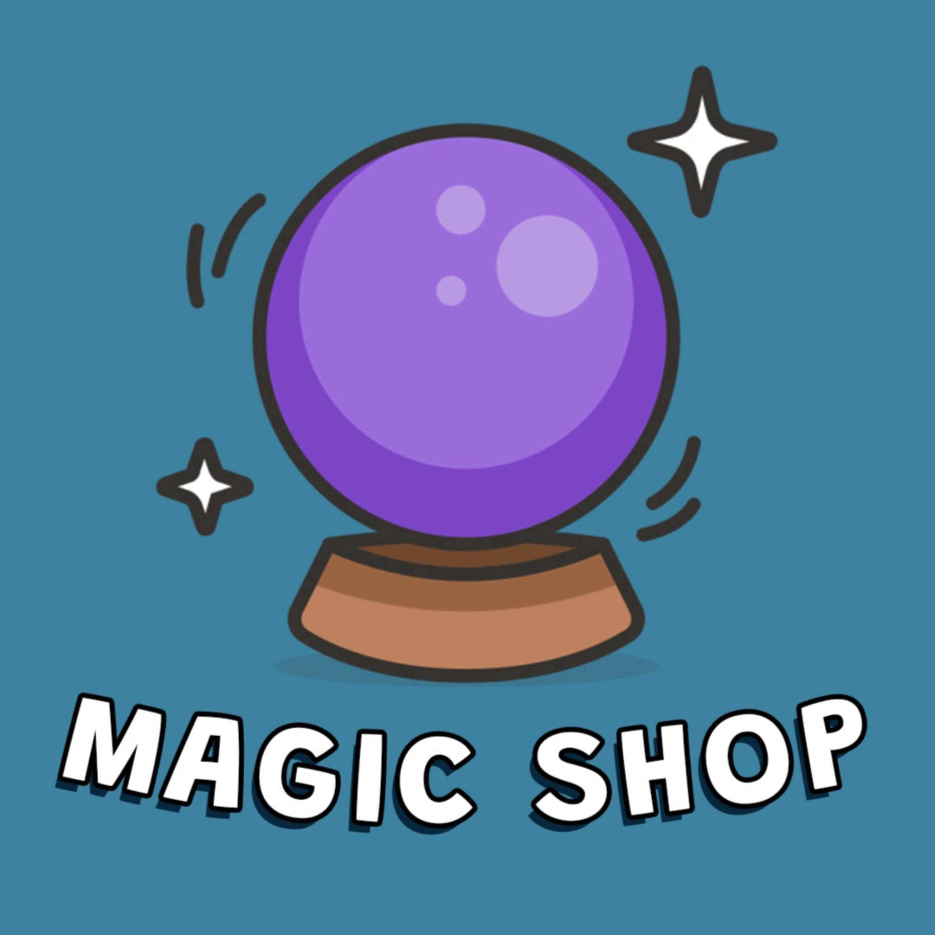 Magic shop podcast artwork