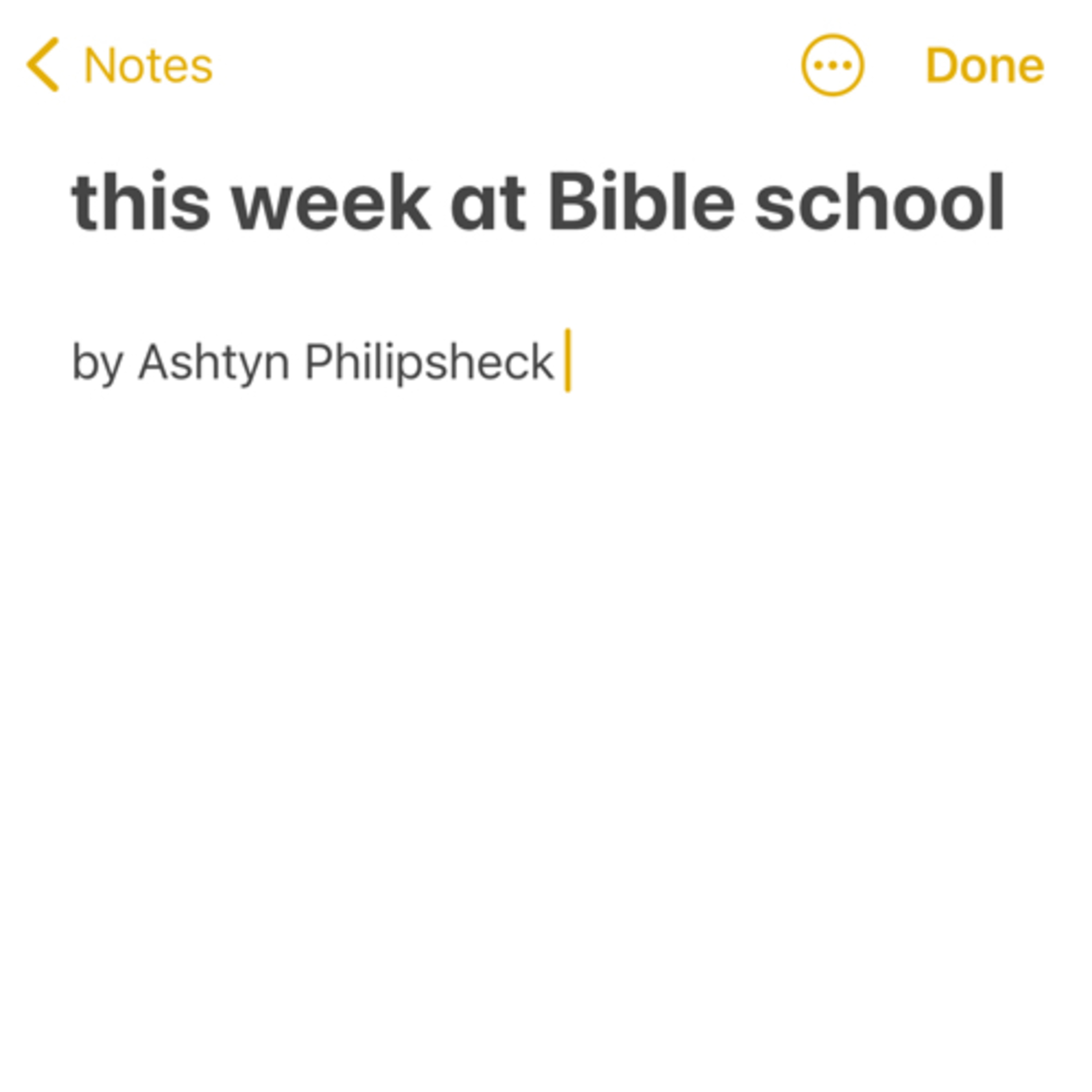 this week at Bible school podcast artwork