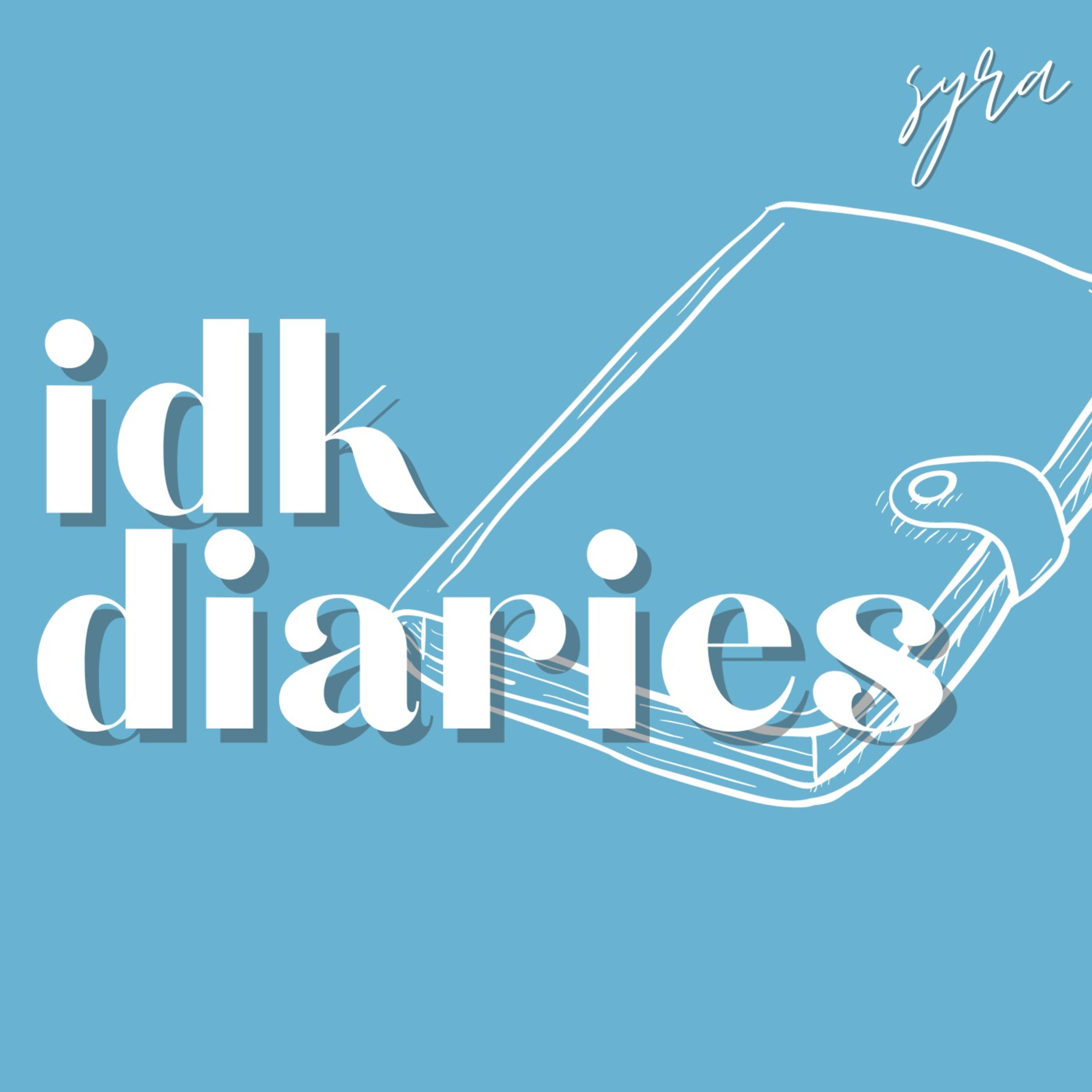 the 'i don't know' diaries podcast artwork