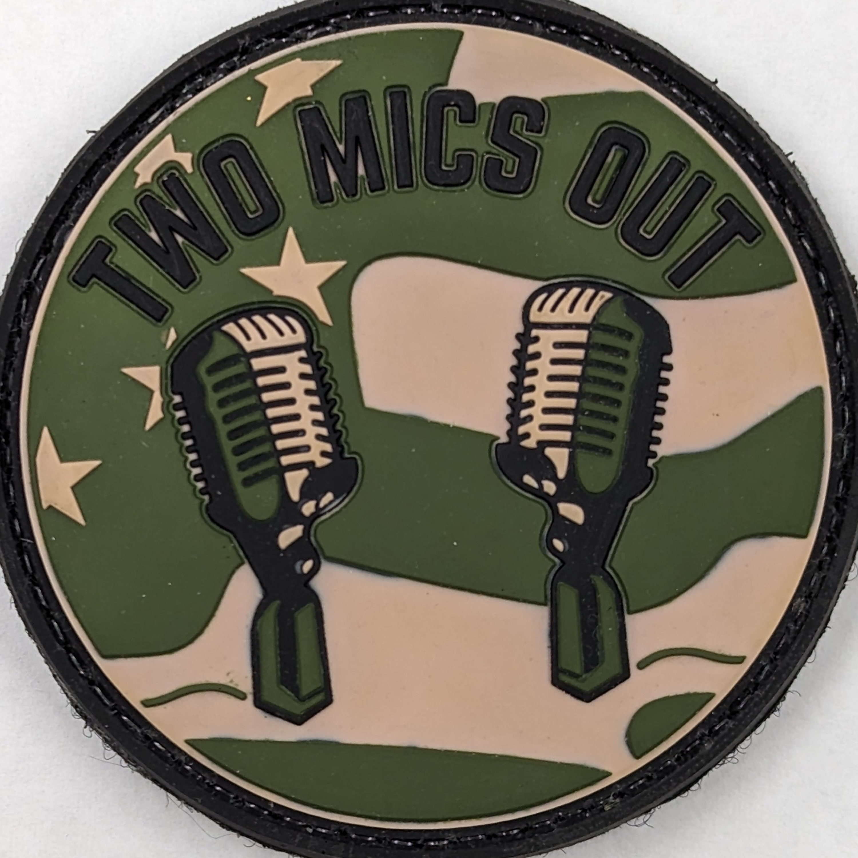 Twomicsout podcast artwork