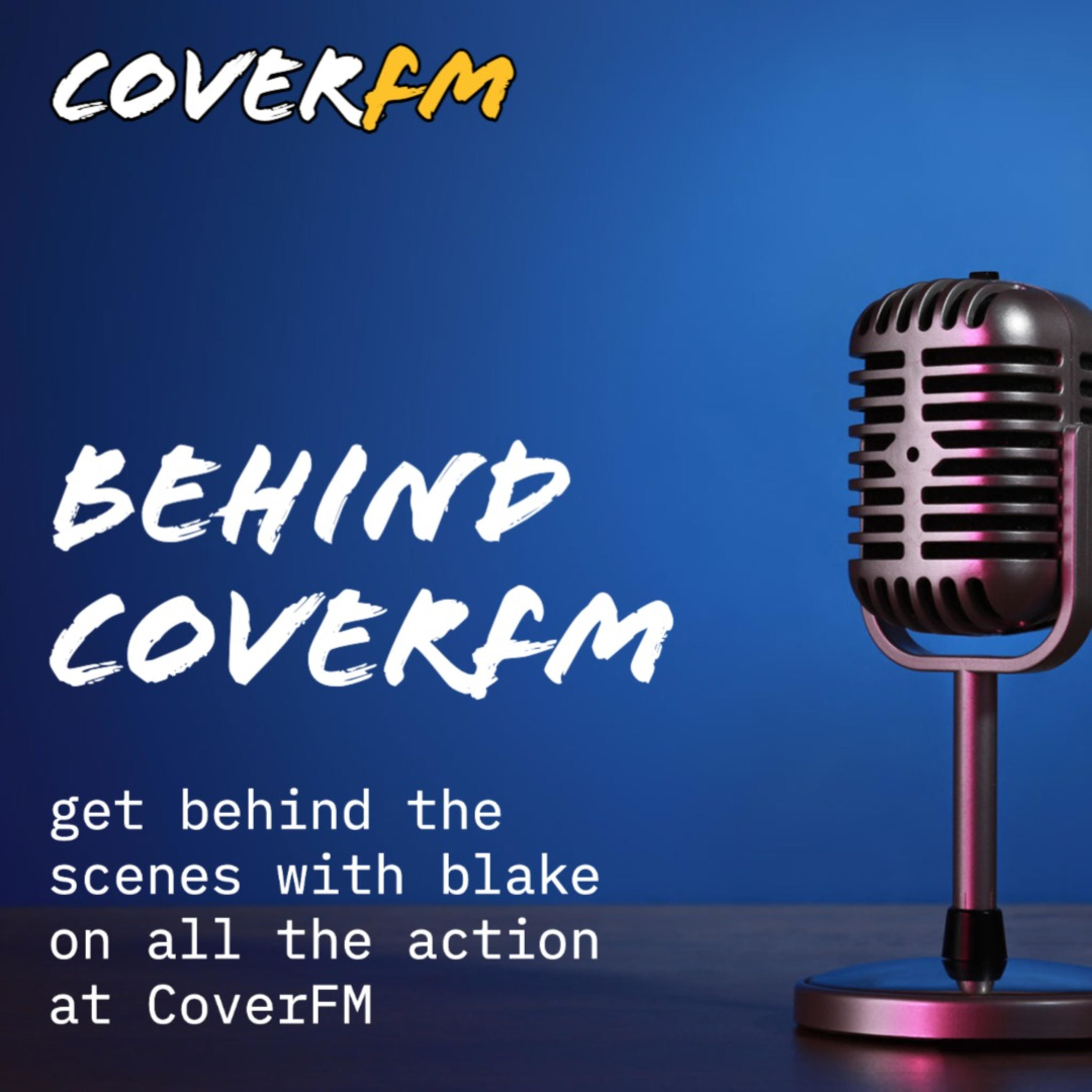 Behind CoverFM podcast artwork