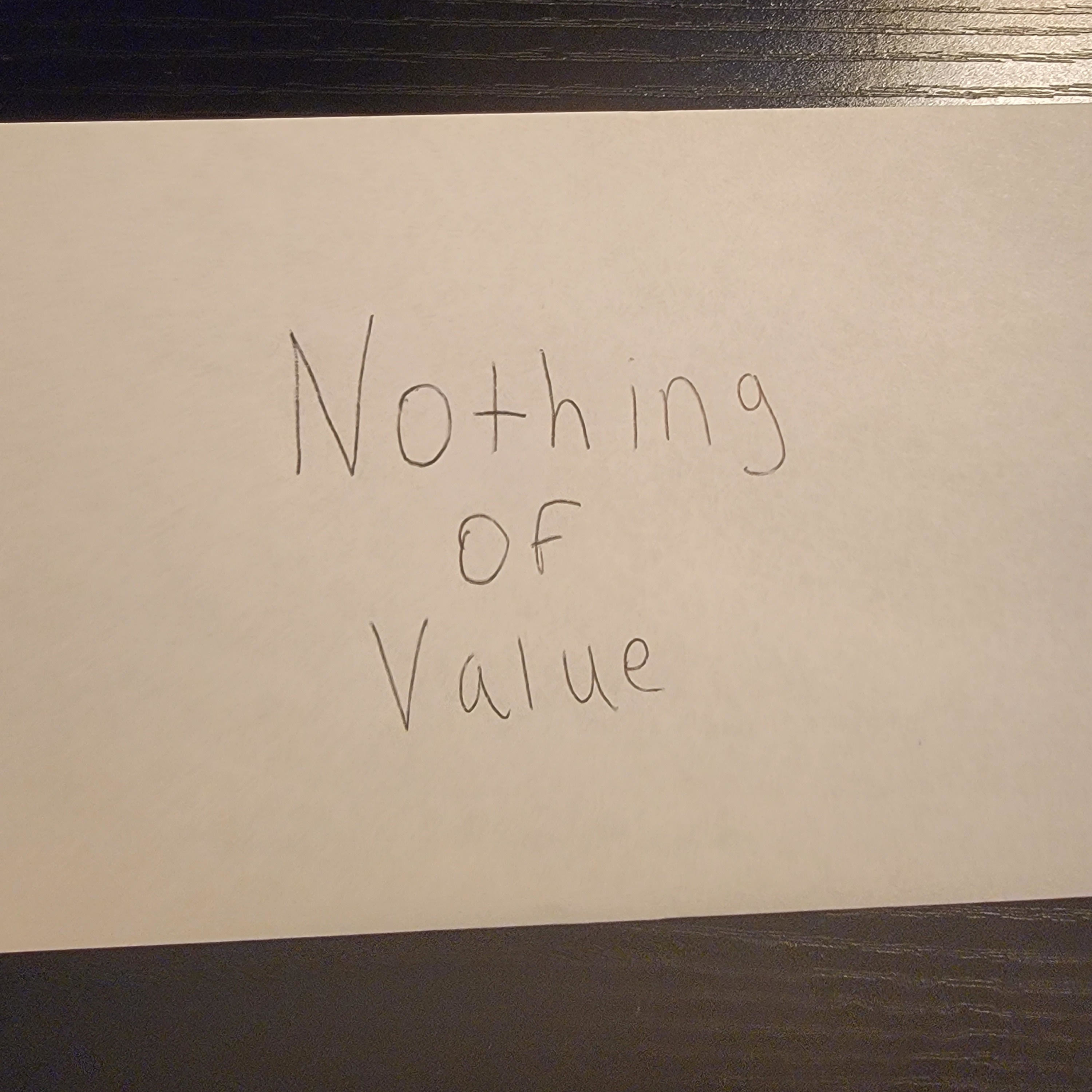 Nothing of Value